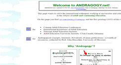 Desktop Screenshot of andragogy.net